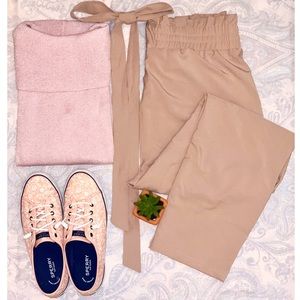 🍁NWOT Paper Bag Pants for Women